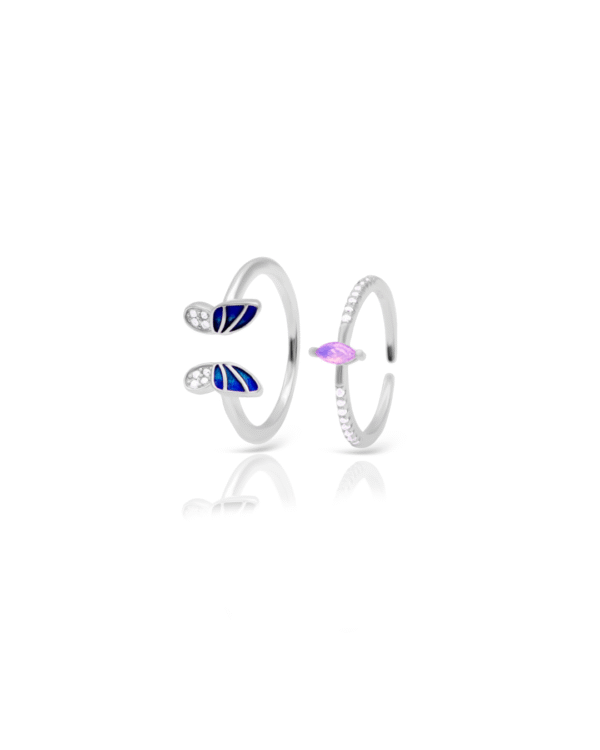 Silver Mystic Butterfly Elegance Ring