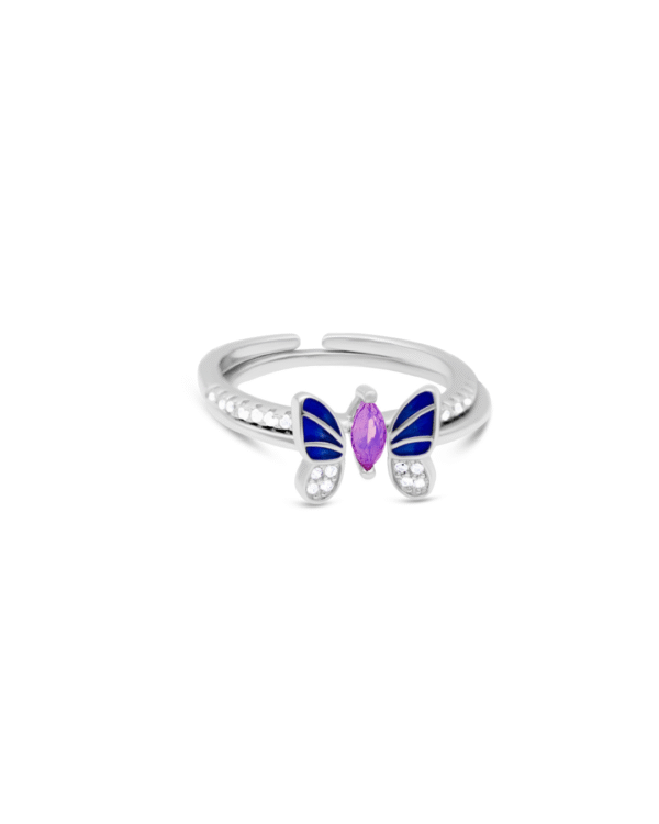 Silver Mystic Butterfly Elegance Ring - Image 2
