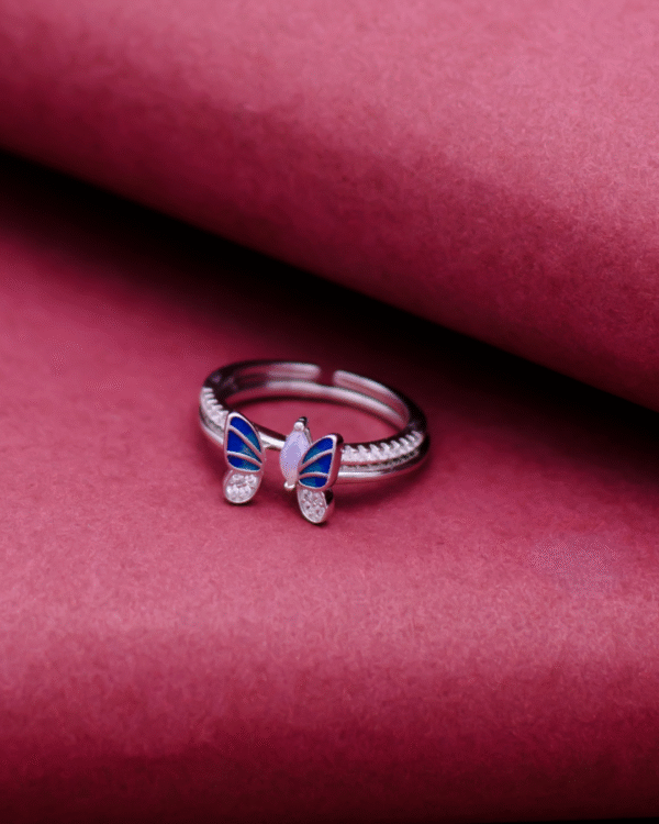 Silver Mystic Butterfly Elegance Ring - Image 5