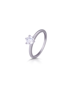 Silver Timeless Brilliance Solitaire Ring