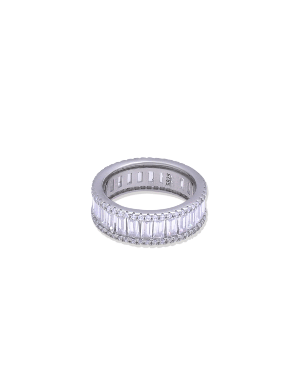 Silver Timeless Baguette Eternity Ring