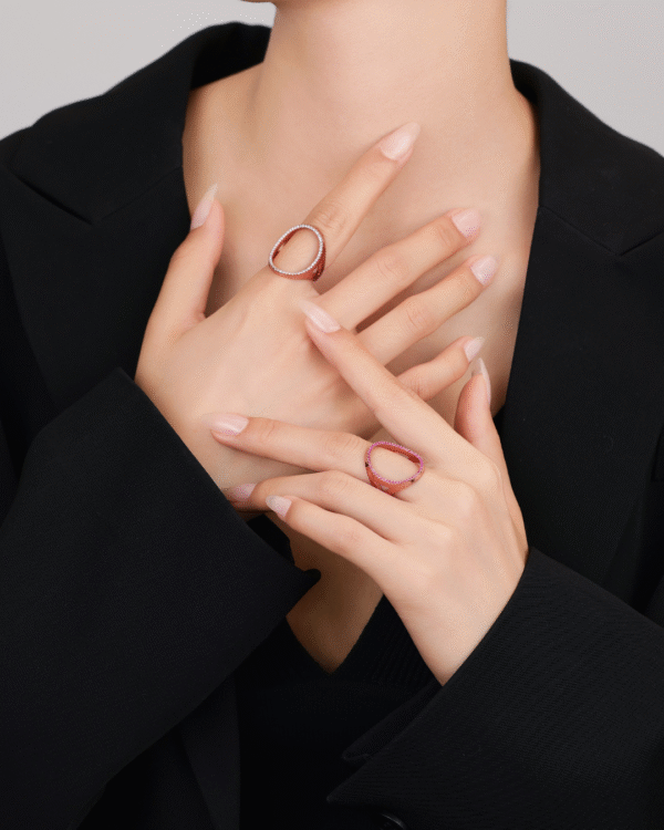 Silver Trinity Elegance Convertible Ring - Image 4
