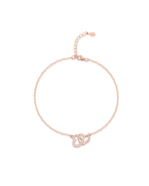 Silver Endless Love Rose Gold Bracelet