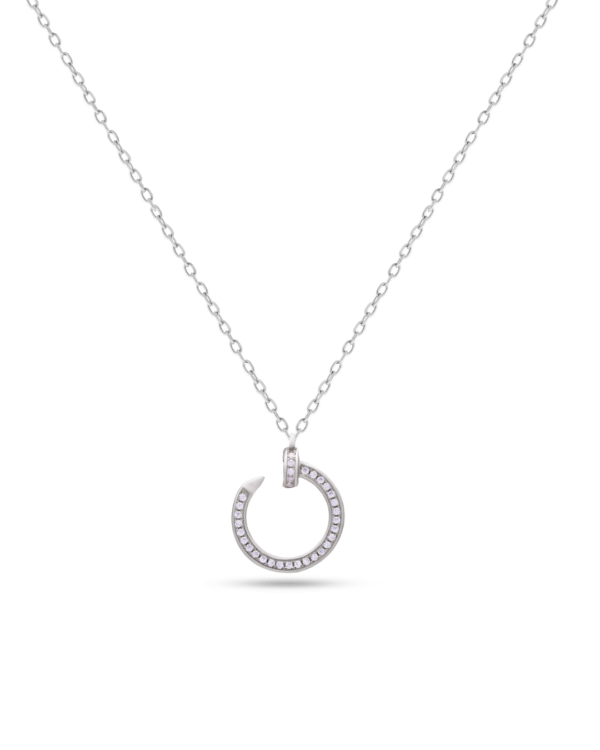 Silver Eternal Sparkle Pendant Necklace