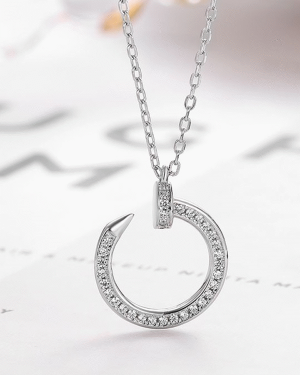 Silver Eternal Sparkle Pendant Necklace - Image 3