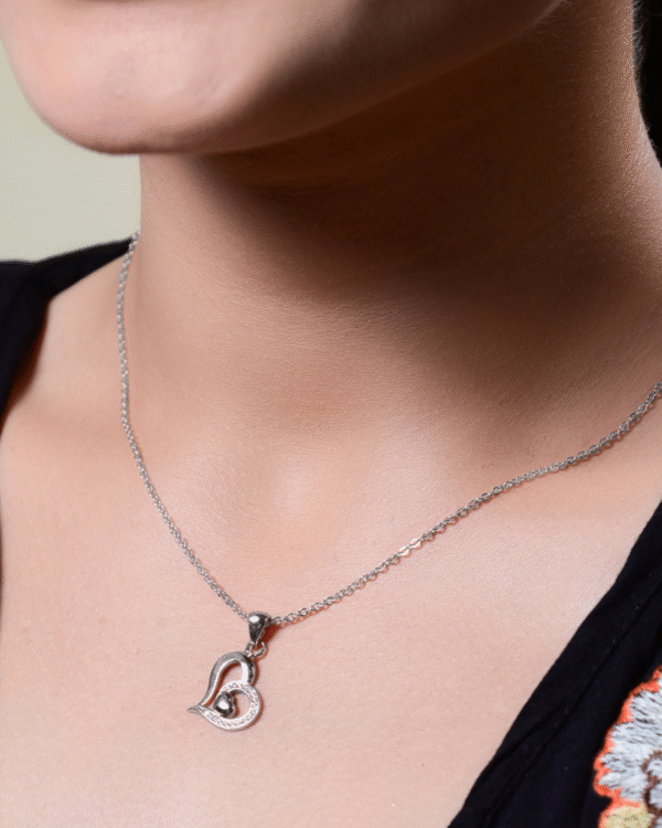Silver Eternal Embrace Pendant Set - Image 3